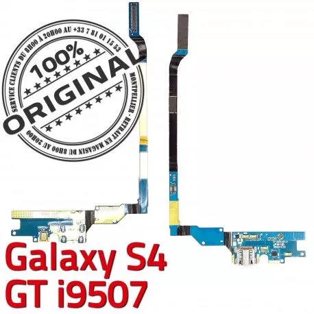 Samsung Galaxy S4 GT i9507 C ORIGINAL Microphone Prise Chargeur Nappe MicroUSB RESEAU Connecteur Charge Antenne Qualité OFFICIELLE