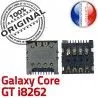 Samsung Galaxy Core GT i8262 S Card SIM Contacts à Connector Carte SLOT Lecteur Reader ORIGINAL Dorés Connecteur souder Pins