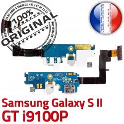 ORIGINAL Prise Connecteur RESEAU Chargeur Nappe Charge S2 MicroUSB C Antenne i9100P Qualité OFFICIELLE Samsung GT Microphone Galaxy