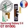 Samsung Galaxy S2 GT i9100G V SLOT Dorés Pins S Switch 2 Bouton Contacts Nappe ORIGINAL OR Son souder Circuit Volume à Connector Connecteur