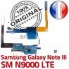 Samsung Galaxy NOTE3 SM N9000 C RESEAU Microphone Antenne Charge Qualité Chargeur LTE ORIGINAL Nappe MicroUSB Connecteur OFFICIELLE