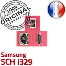 ORIGINAL Dorés USB SCH charge Dock Connector Pins Prise Portable i329 Connecteur souder Flex de Chargeur Micro C Samsung à