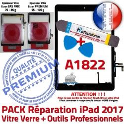 A1822 PREMIUM Noire Adhésif Qualité Precollé PACK Vitre Verre Tactile N iPad Oléophobe KIT AIR Outils Bouton HOME Démontage Réparation