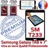 Samsung Galaxy SM-T233 TAB4 N Noire Verre 7 Prémonté Vitre inch Ecran Qualité Assemblée Adhésif PREMIUM LCD Tactile Supérieure