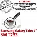 Samsung Galaxy Tab4 SM-T233 USB charge Pins Fiche de Chargeur Qualité MicroUSB TAB4 Connector Dorés Prise à SLOT Dock ORIGINAL souder
