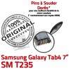 Samsung Galaxy Tab 4 T235 USB Prise inch SM de 7 Chargeur Dorés charge Dock Pins ORIGINAL TAB Micro Connector souder Connecteur à
