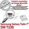 Samsung Galaxy Tab4 SM-T235 USB Connector Pins Chargeur de Dorés ORIGINAL Qualité Dock SLOT MicroUSB à charge Fiche souder TAB4 Prise