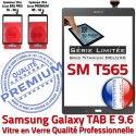 Samsung Galaxy TAB-E SM T565 Ant PREMIUM Limitée Série 9.6 Adhésif Assemblée Anthracite Gris Vitre Ecran Verre Tactile SM-T565 Qualité