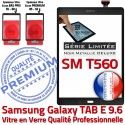 Changer Vitre Tactile Noire PREMIUM Samsung Adhésif Noir SM Qualité Galaxy Metallic Ecran Verre 9.6 Assemblée Metal TAB-E Prémonté T560